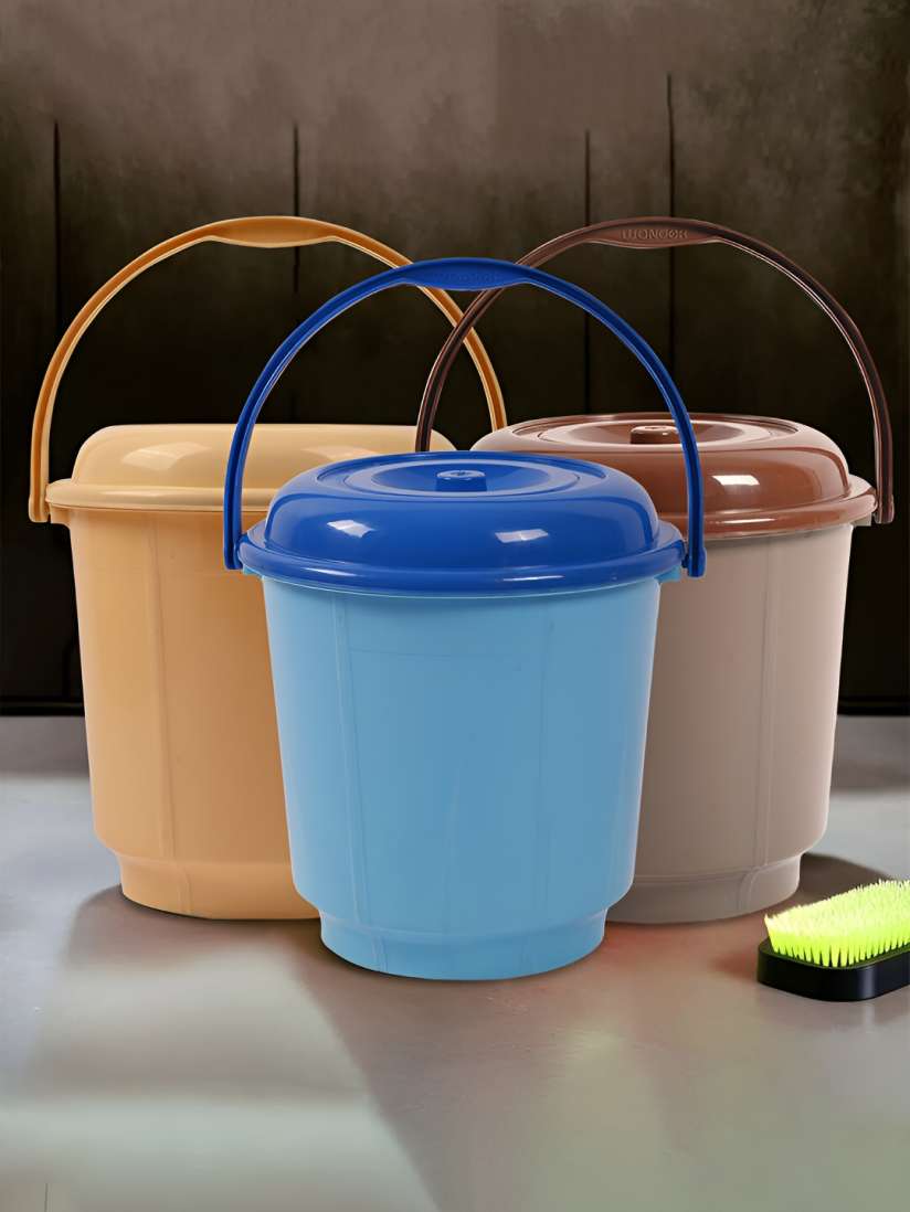 Kuber Industries Plastic Bucket with Lid